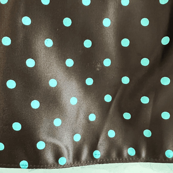 Vintage Jessica McClintok Gunne Sax Dress Womens 3/4 Retro 90s 80s Satin Dot - Picture 8 of 12